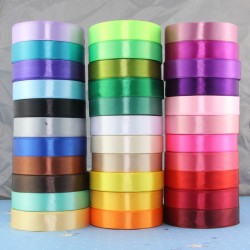 one roll 25yards width 2cm christmas party decorative cotton silk satin ribbon for Sewing Fabric DIY crafts  cars wedding  gift